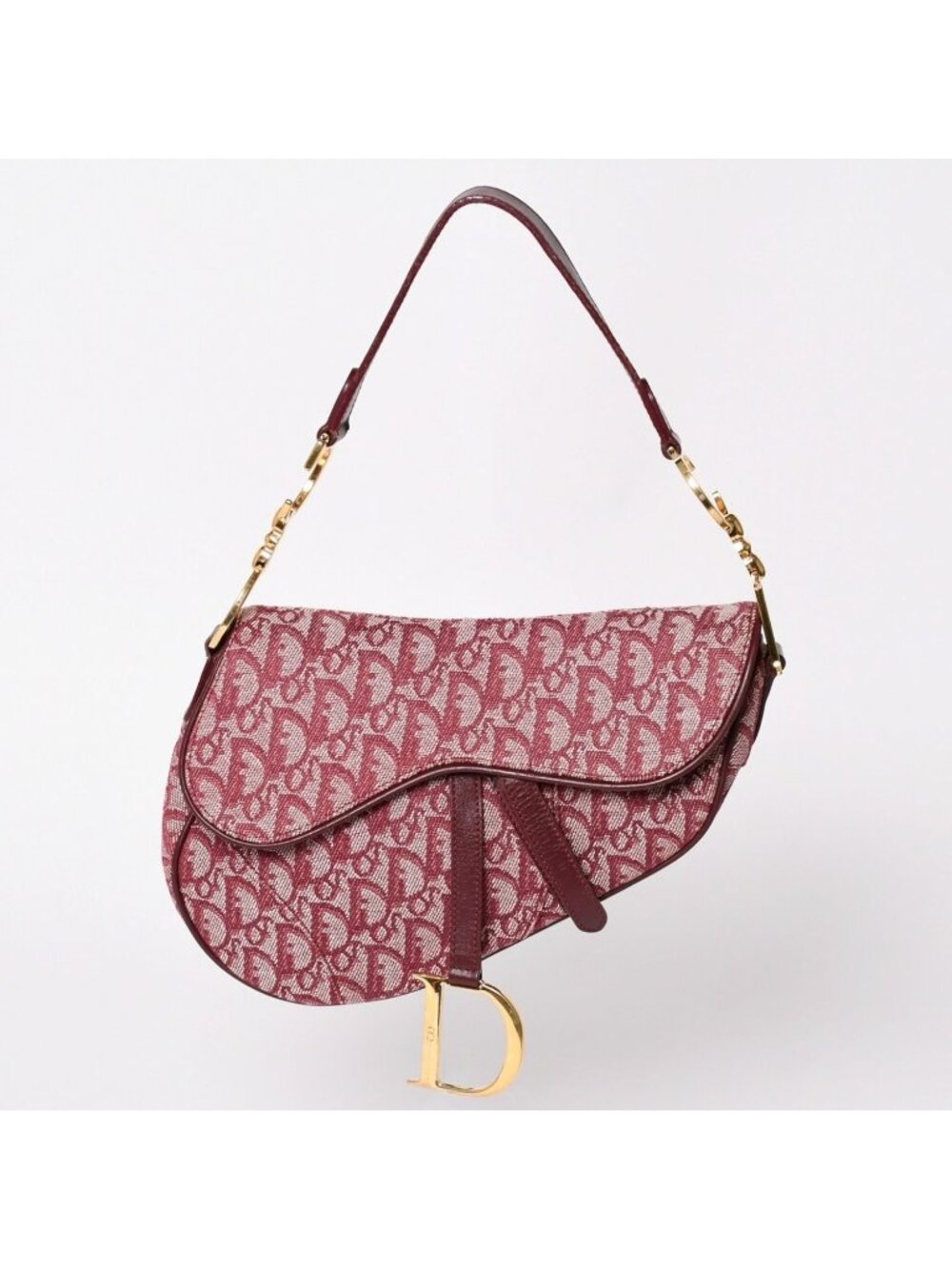 Dior Saddle Bag Trotter All Over Print Cotton Canvas